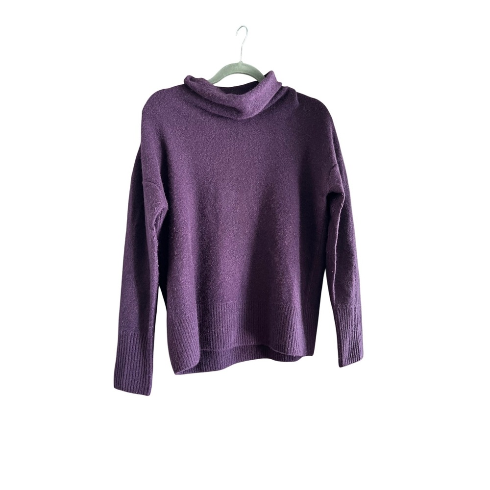Vince Cashmere Purple Cowl Neck Long Sleeve Knit Sweater Womens Size‎ Small